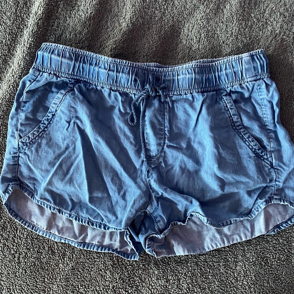 Loft Flowy Denim Shorts